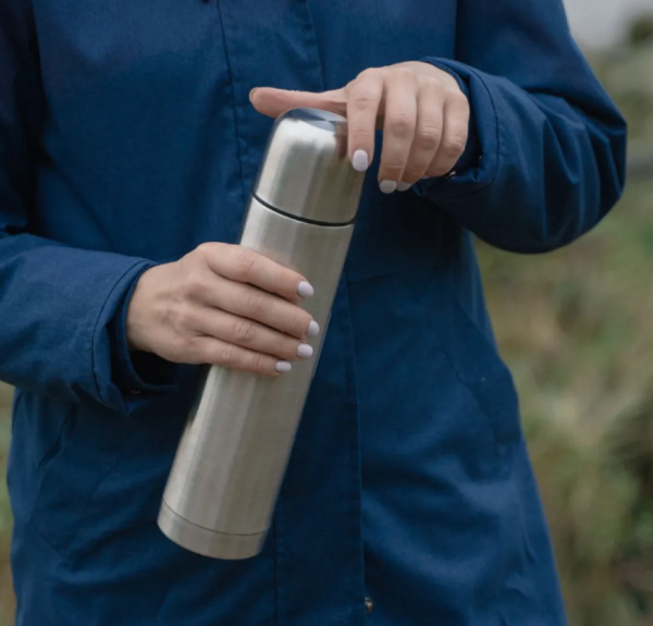 Термос вакуумный Well sense 1000 ml (тепло/холод, нержавеющая сталь, чашка- крышка, клапан)